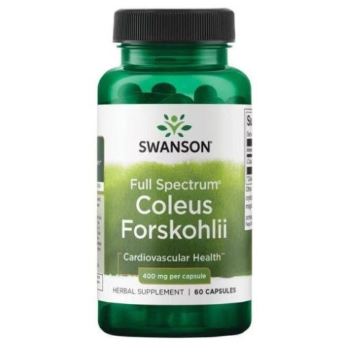 Swanson Coleus Forskohlii 400mg 60 kapszula (Indiai csalángyökér kivonat)