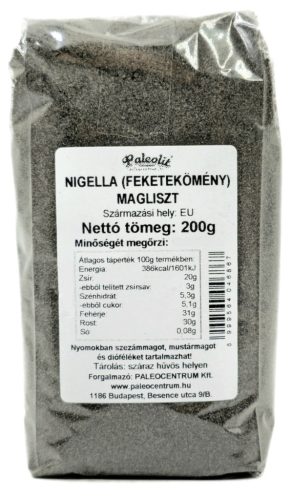 Paleolit Nigella mag liszt 200g (feketekömény) préselvényből