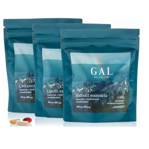 GAL Multivitamin - 90 darabos utántöltő 90 lipofil+180 hidrofil+90 C-vitamin kap