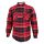 Dressa Vintage Overshirt vastag bélelt kockás férfi flanel favágó ing - piros