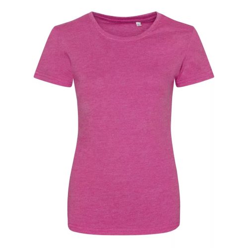 Tri-blend Női környakas póló, Just Ts JT001F, Heather Pink-L